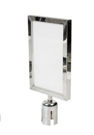 A4 Vertical Silver Info Board Cap