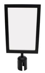 A4 Vertical Black Info Board Cap