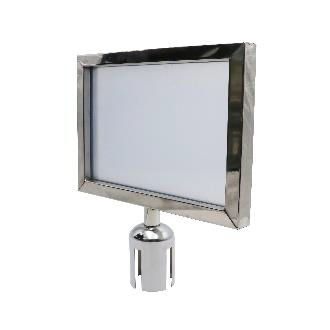 A4 Horizantal Silver Info Board Cap