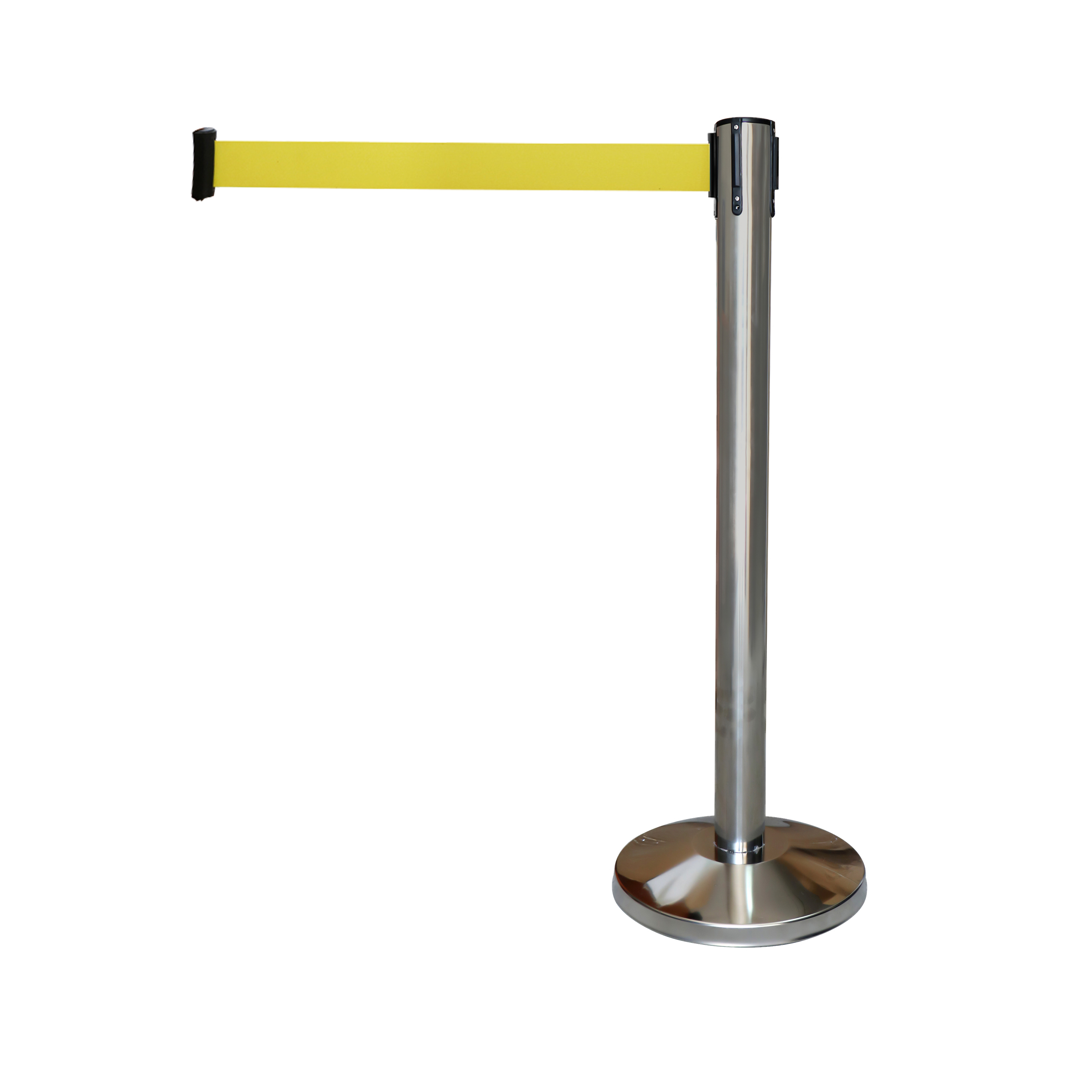 Silver Pole with Yellow Belt
