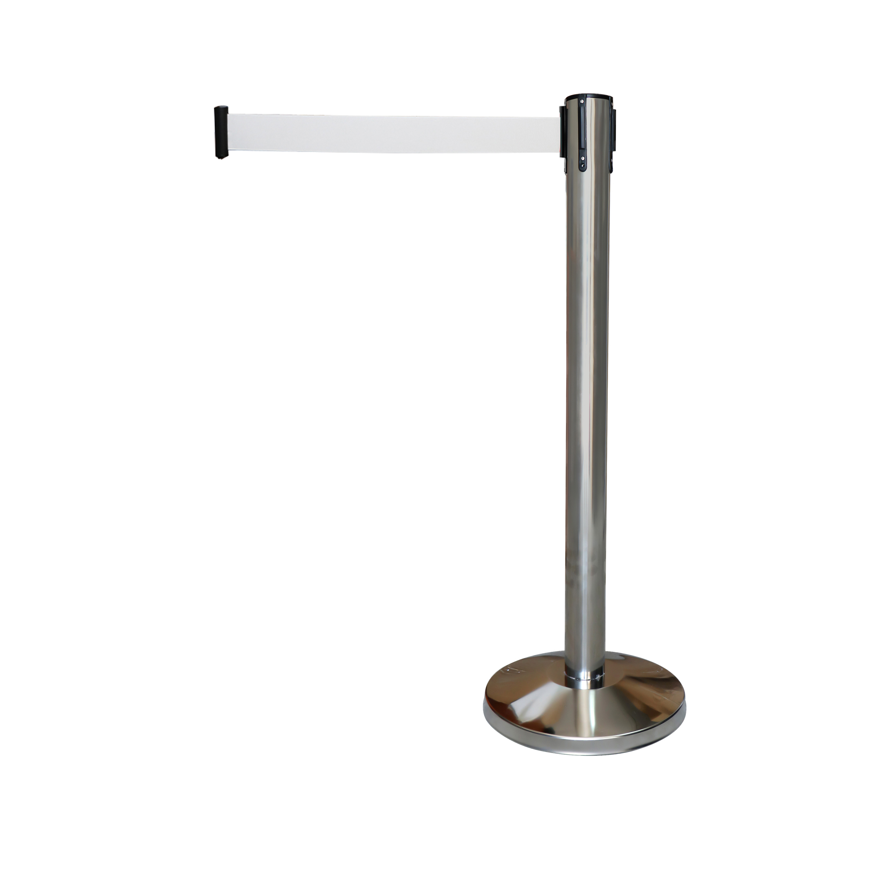 Silver Pole with White Belt