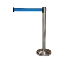 Silver Pole with Light Blue Belt