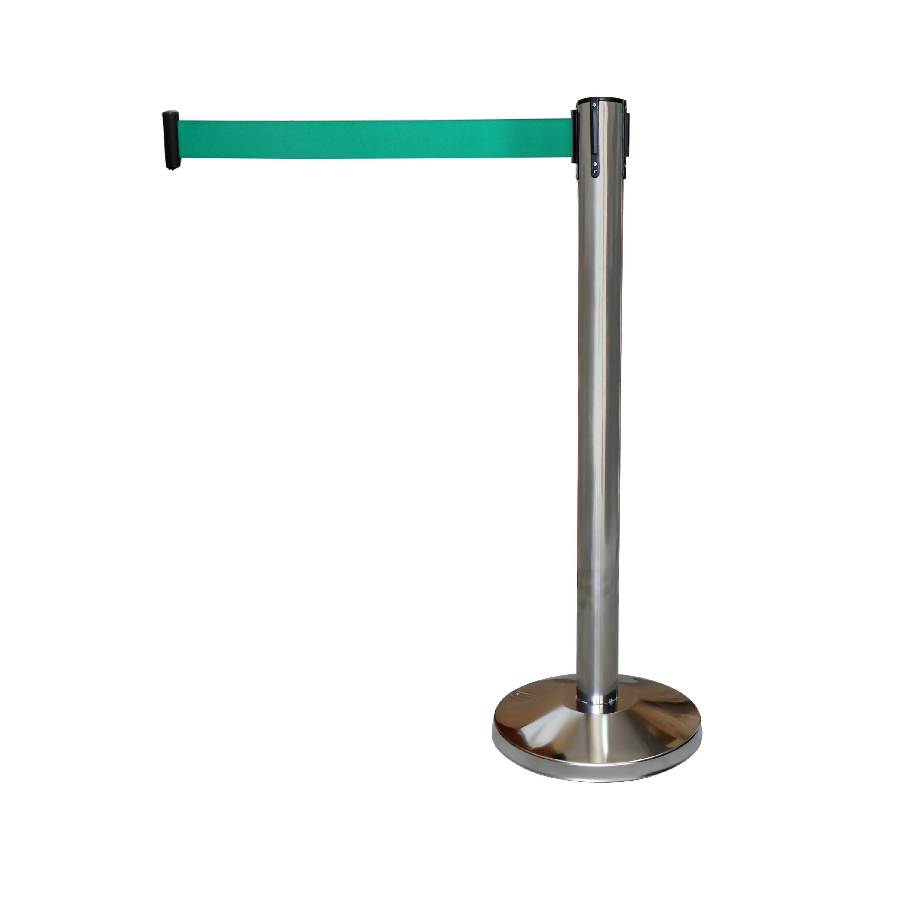Silver Pole with Green Belt