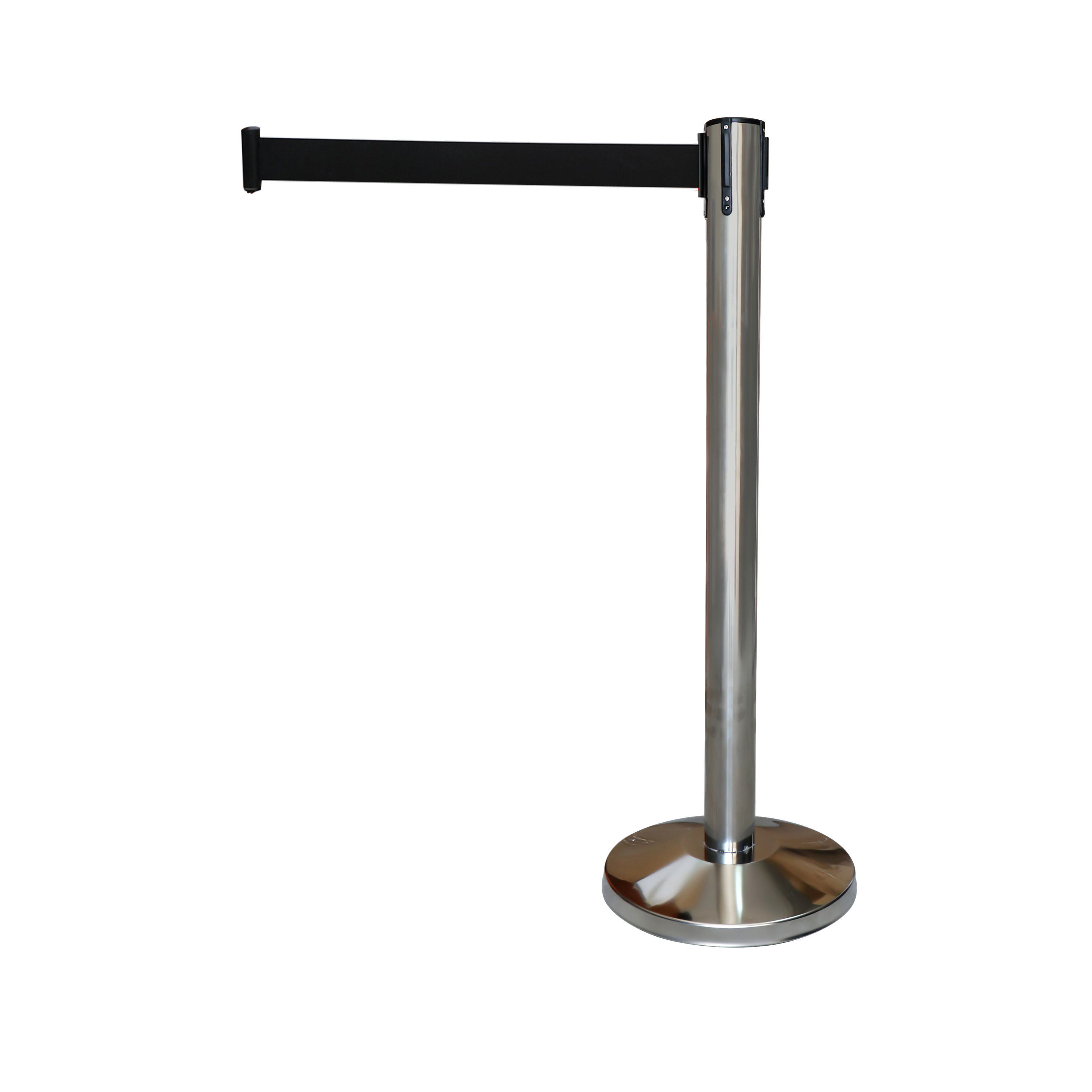 Silver Pole with Black Belt